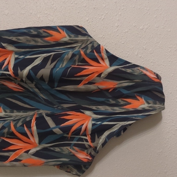 Kona Sol Target One Piece Hawaiian Floral Swimsuit Women's XL Bird of paradise - Picture 5 of 13
